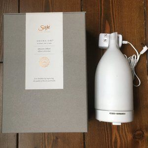Saje Aroma Om White Frosted Glass Ultrasonic Diffuser